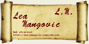 Lea Mangović vizit kartica